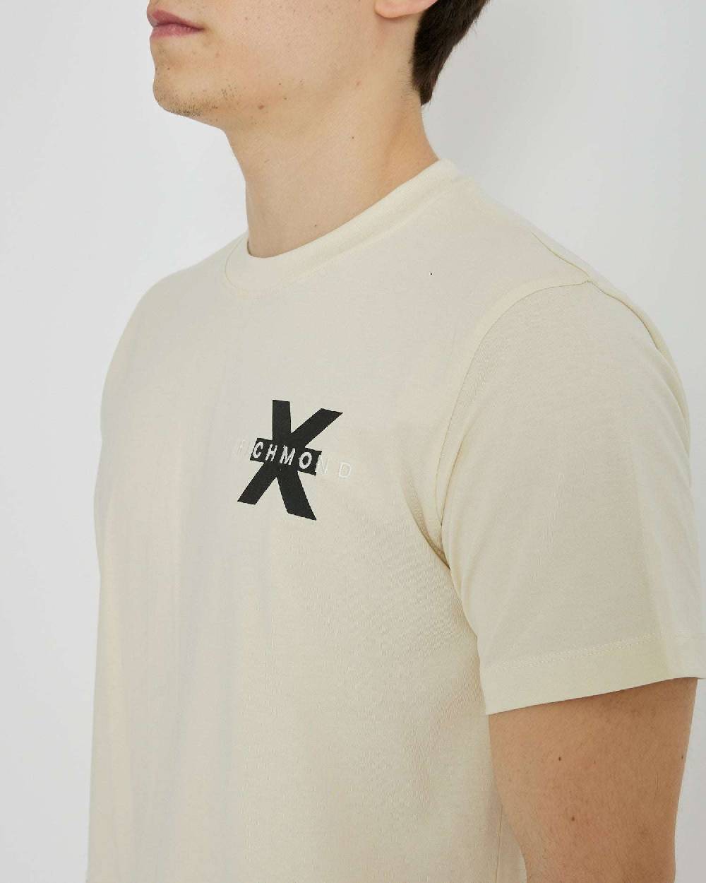 John Richmond T-shirt con logo ricamato sul davanti In Saldo