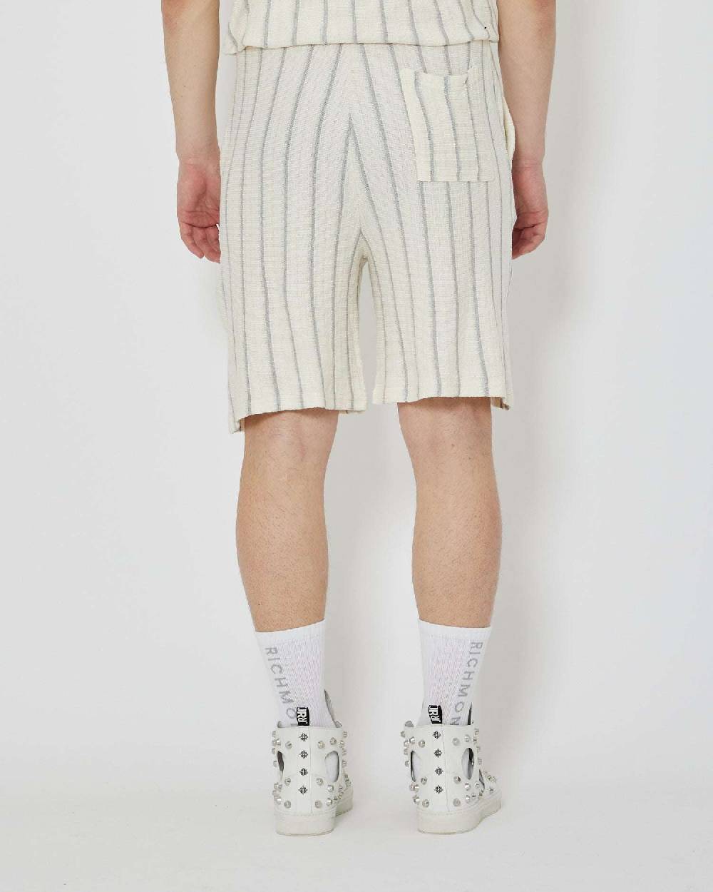 John Richmond Bermuda a righe con coulisse Nuova