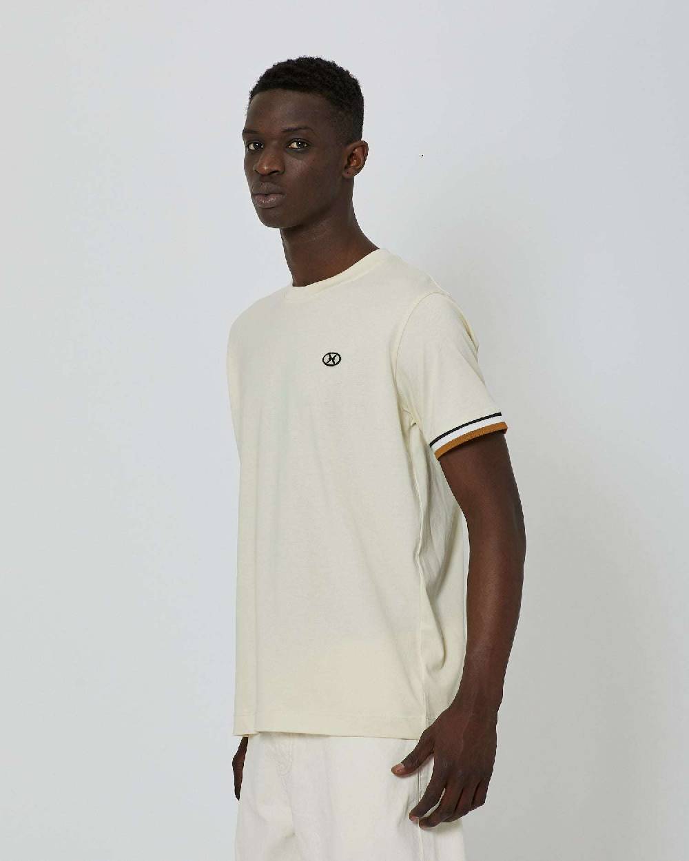John Richmond T-shirt regolare con logo a contrasto sul davanti 2025