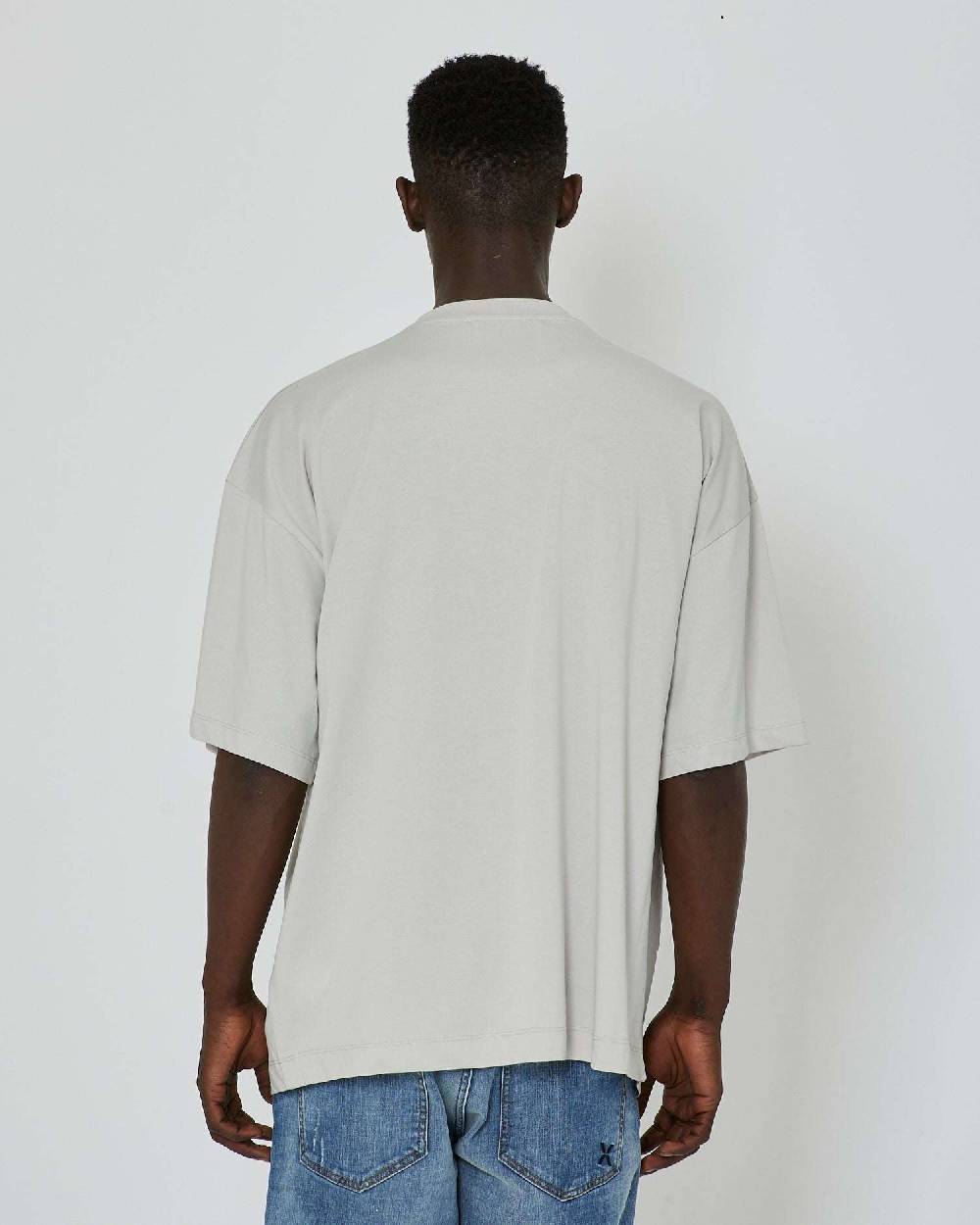 John Richmond T-shirt over con stampa ricamata sul davanti Negozi Online