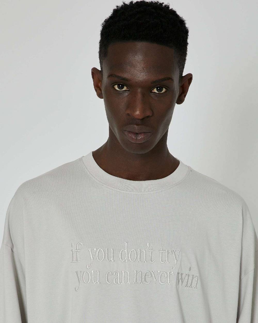 John Richmond T-shirt over con stampa ricamata sul davanti Negozi Online