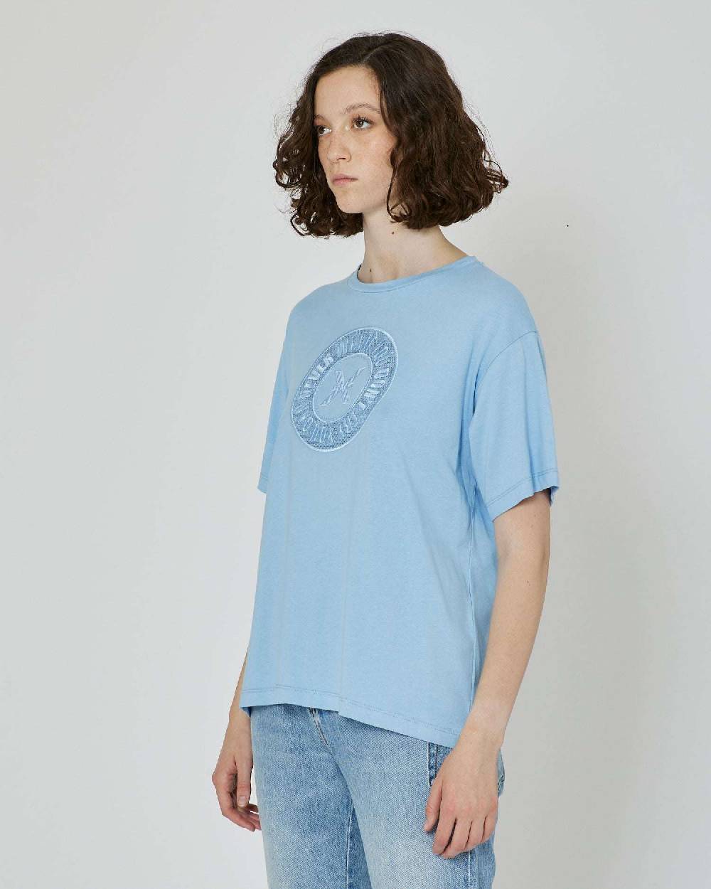 John Richmond T-shirt con logo ricamato sul davanti In Linea