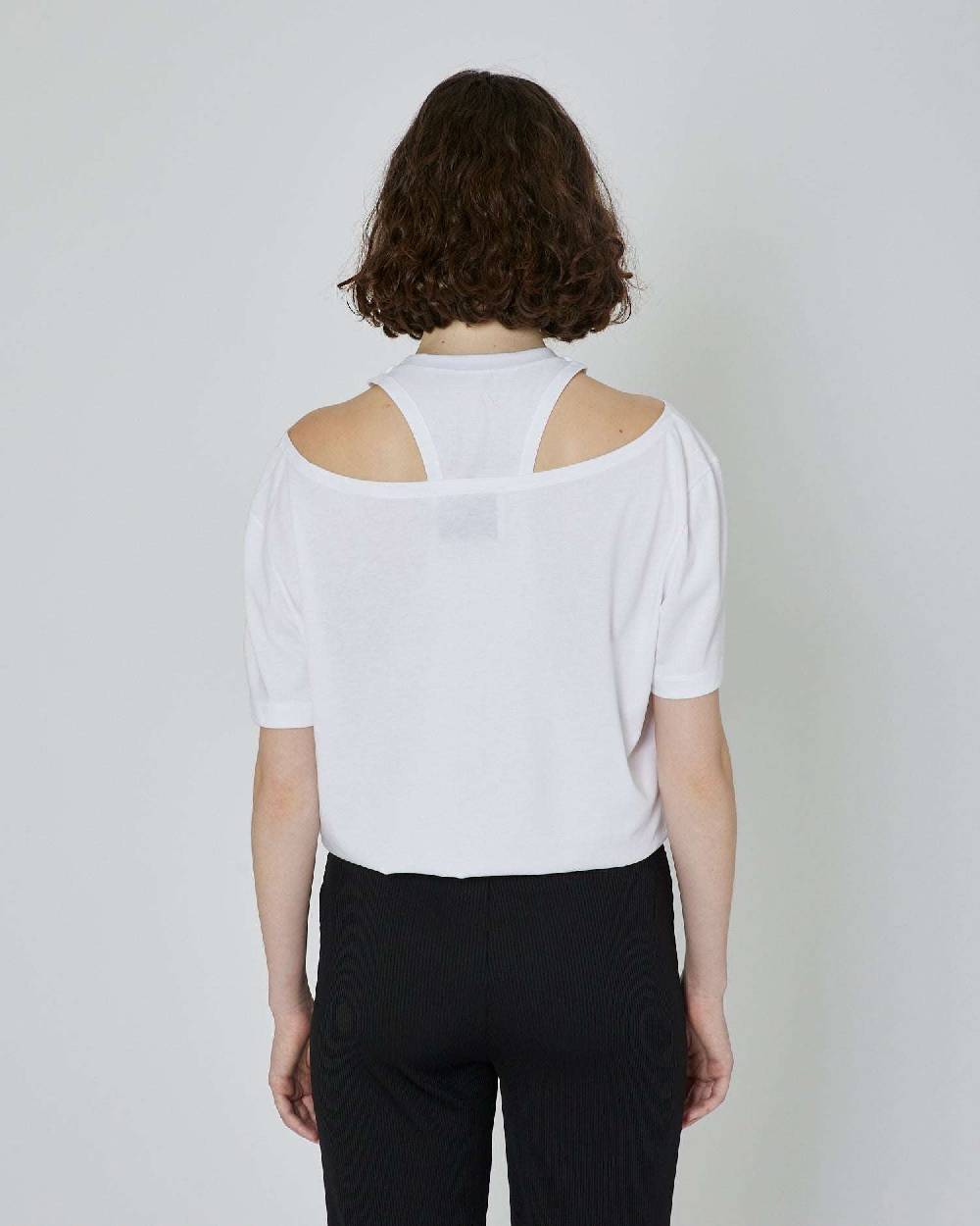 John Richmond T-shirt crop con logo stampato Negozio