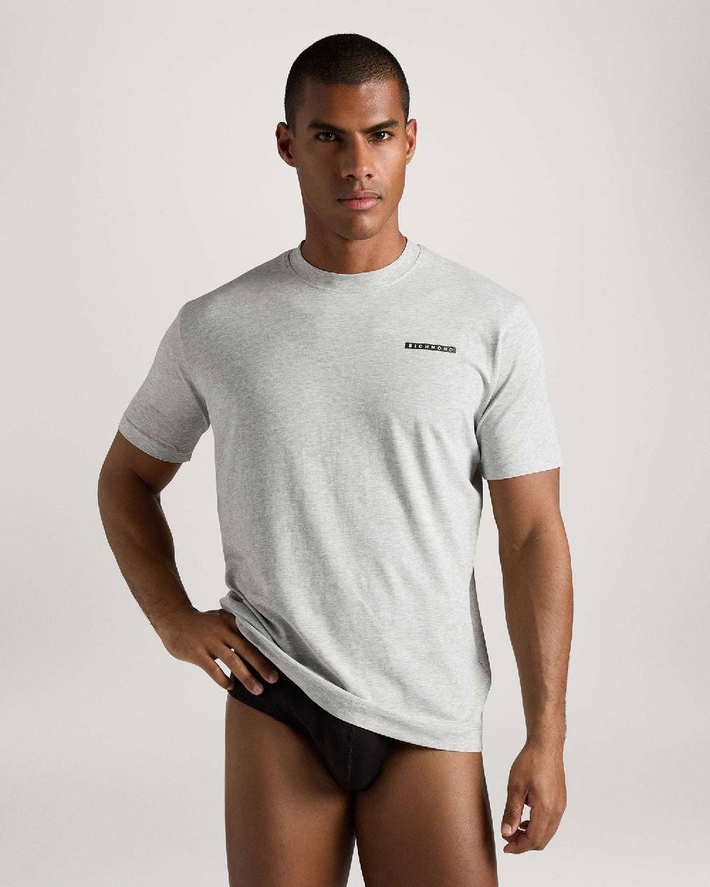 Richmondunderwear T-shirt regular con logo a contrasto 2025