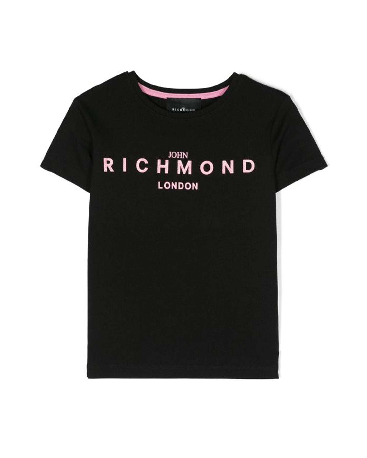 John Richmond kids T-shirt con logo sul davanti Online