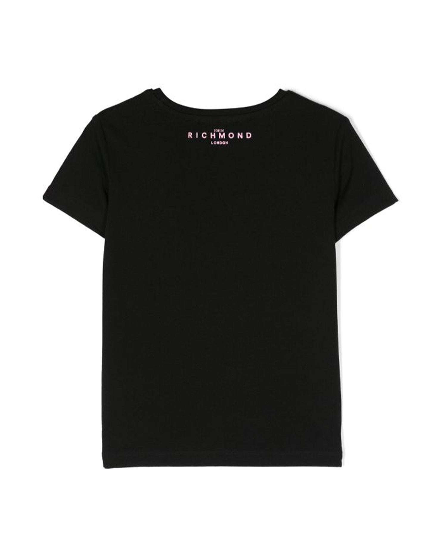 John Richmond kids T-shirt con logo sul davanti Online