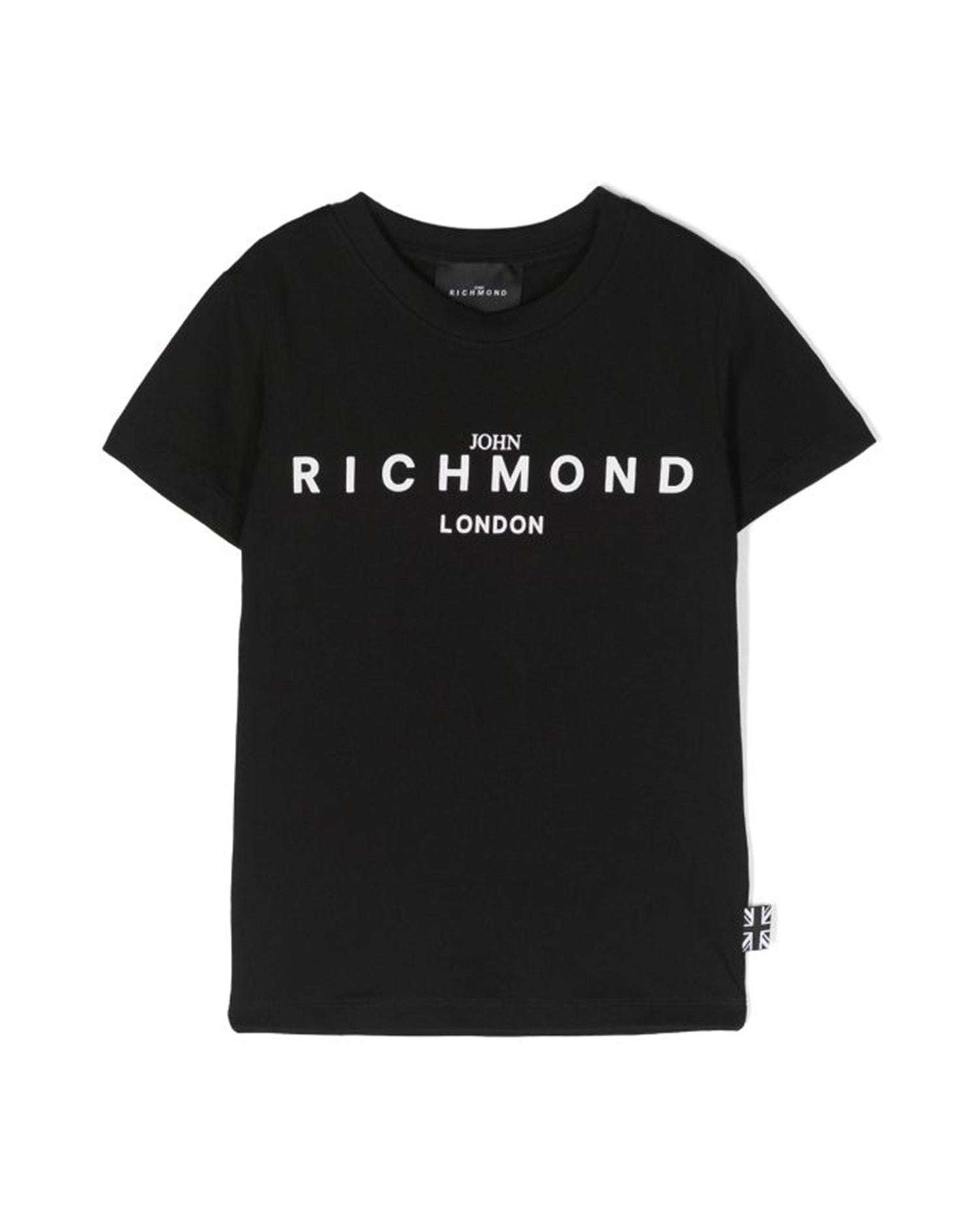 John Richmond kids T-shirt con logo sul davanti Outlet