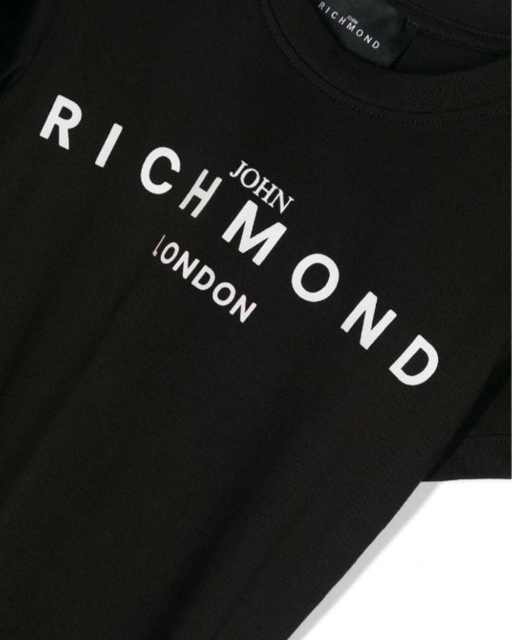 John Richmond kids T-shirt con logo sul davanti Outlet