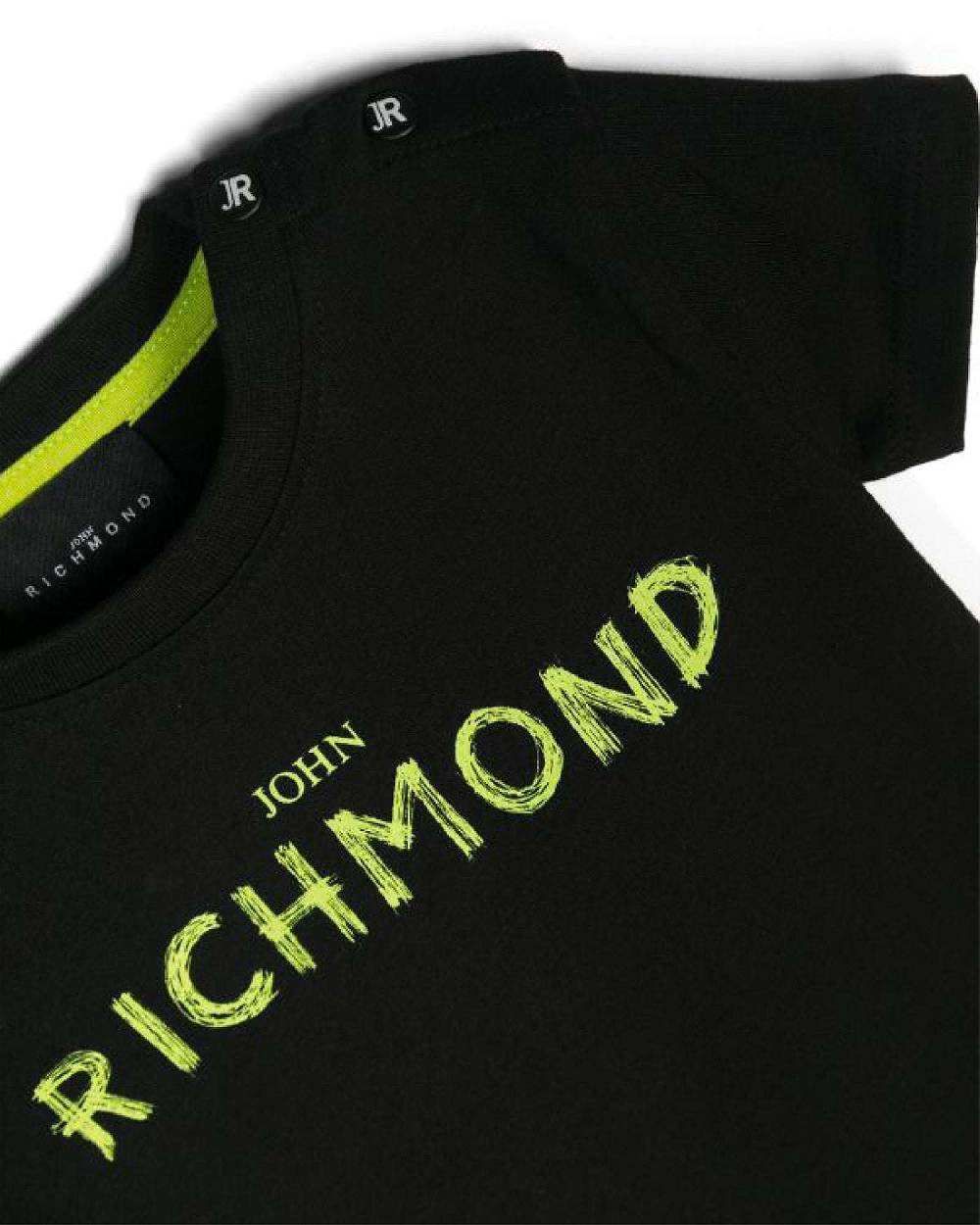 John Richmond kids T-shirt con logo sul davanti Saldi