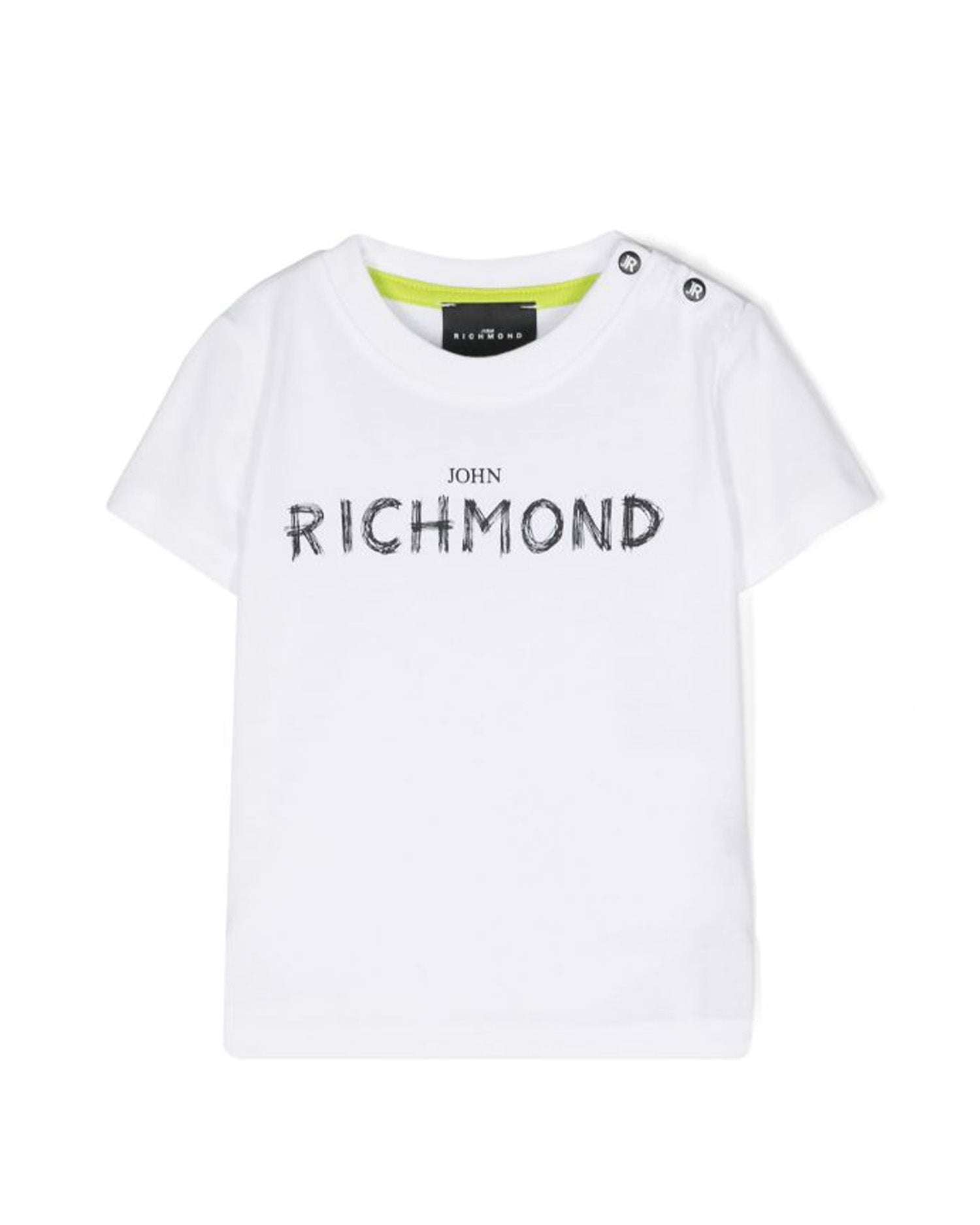 John Richmond kids T-shirt con logo sul davanti Saldi