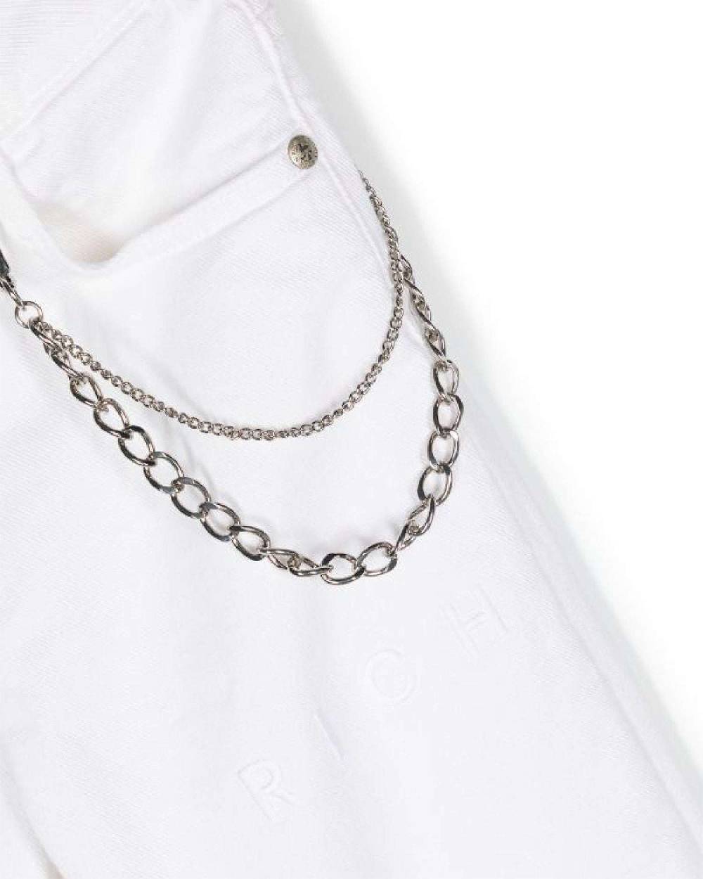 John Richmond Jeans slim con catena removibile Offerte