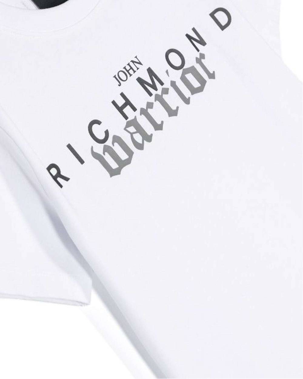 John Richmond kids T-shirt con logo sul davanti Vendita Economica
