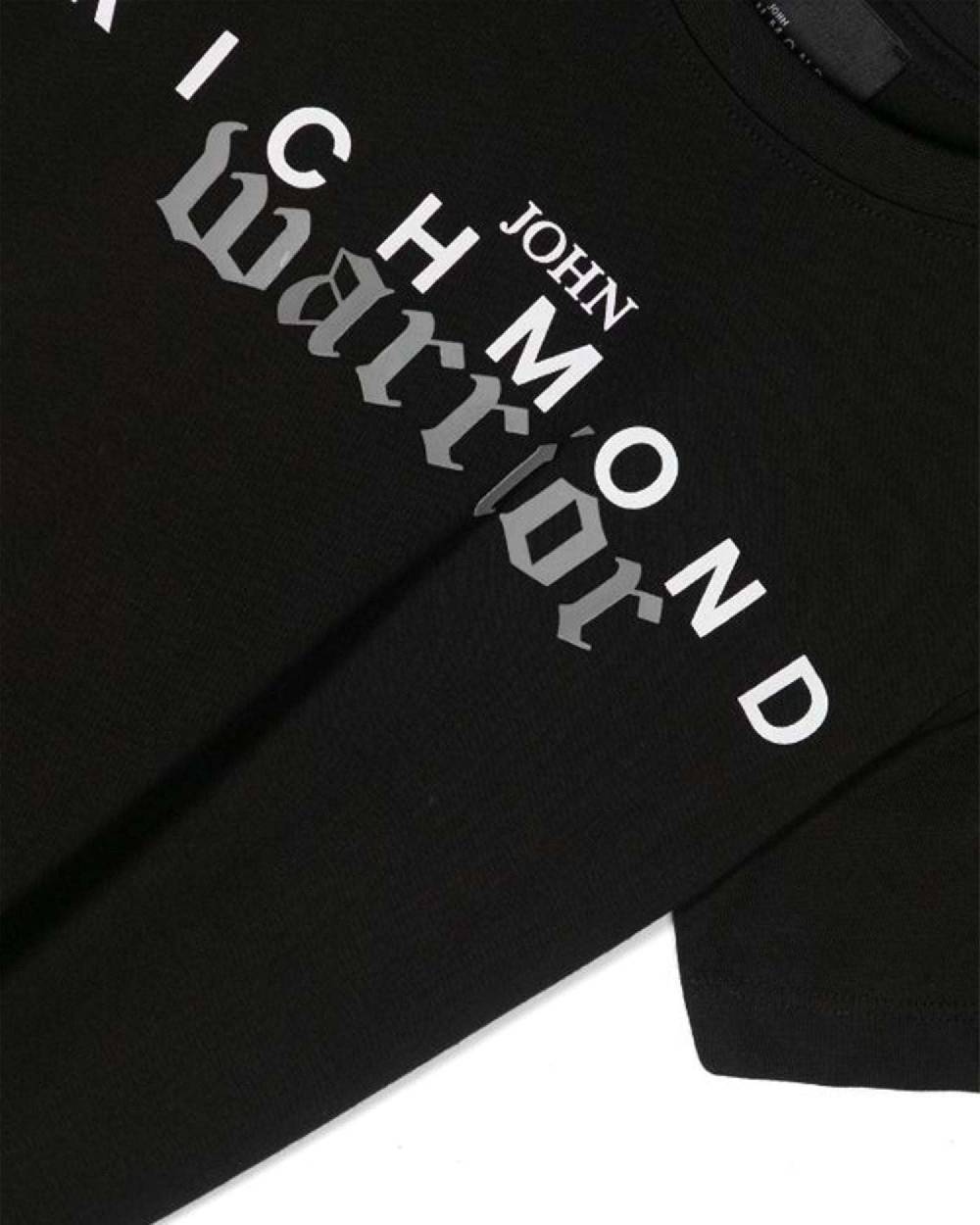 John Richmond kids T-shirt con logo sul davanti Vendita Economica