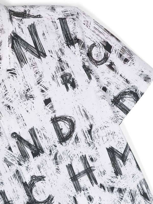 John Richmond kids Camicia con pattern ton sur ton Smaltimento dello stoccaggio