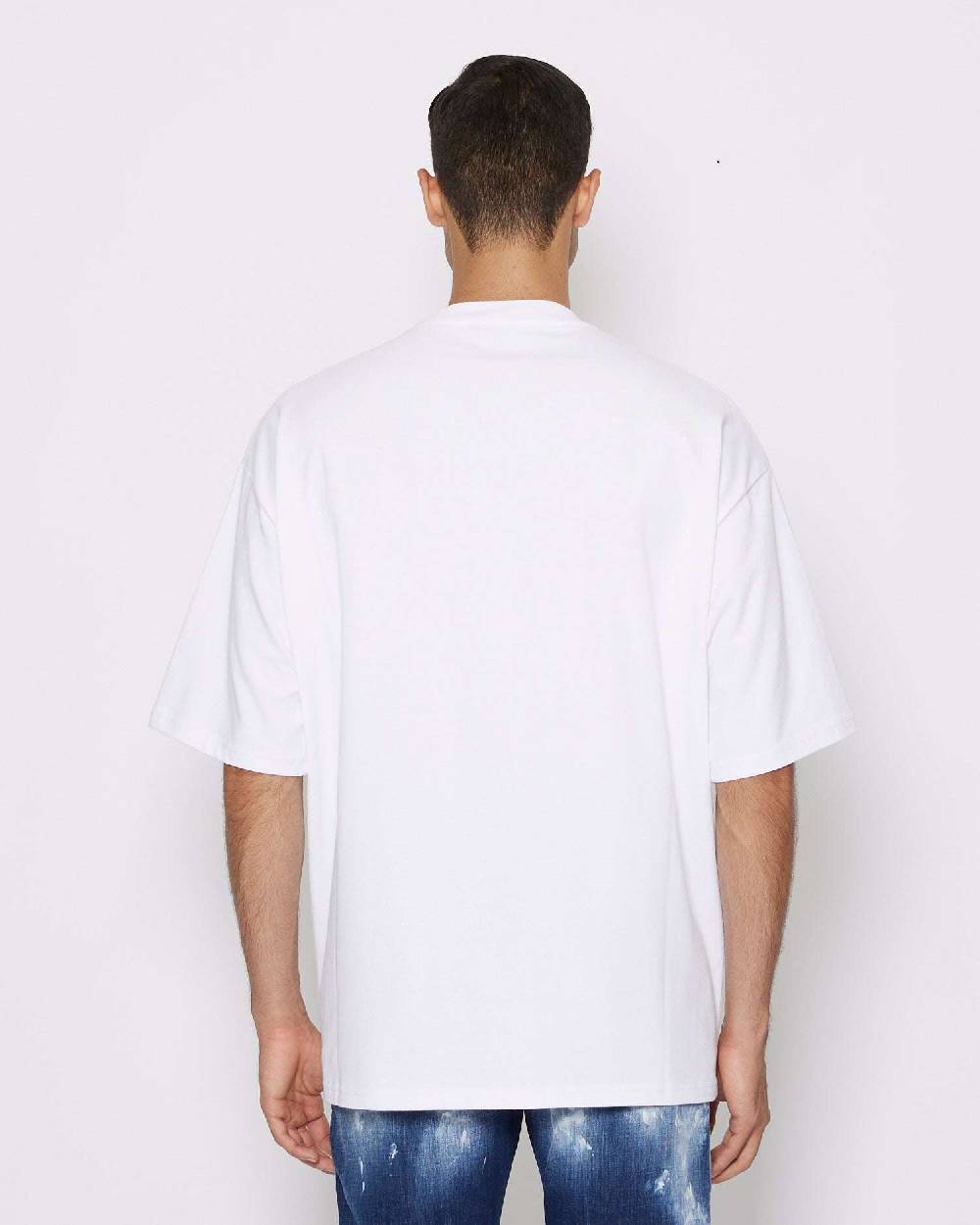 John Richmond T-shirt over con logo sul davanti Fino al 50% di sconto