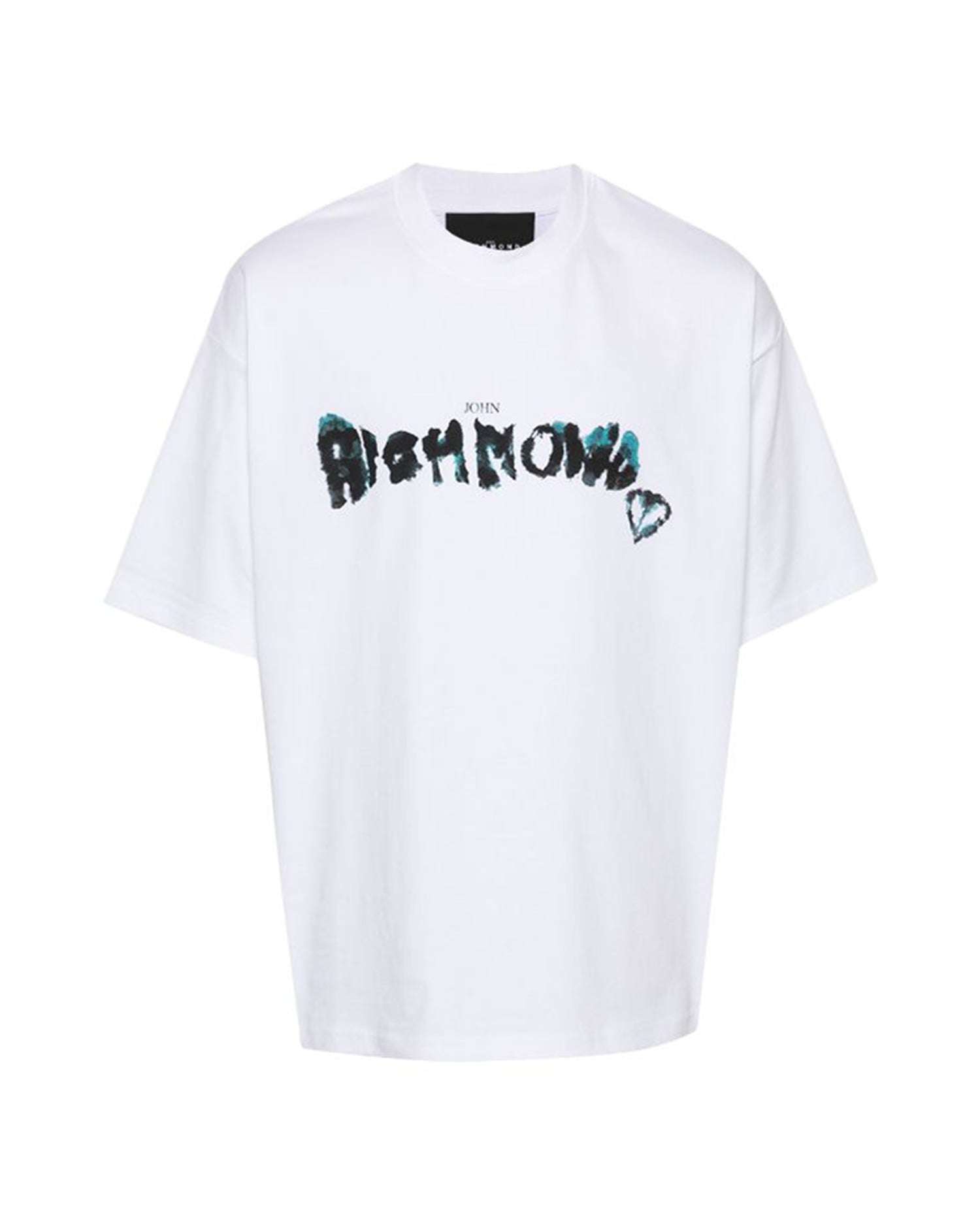 John Richmond T-shirt over con logo sul davanti Fino al 50% di sconto