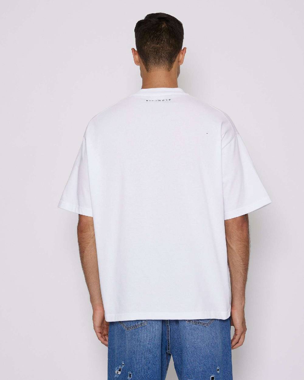 John Richmond T-shirt over con logo sul davanti Fino al 60% di sconto