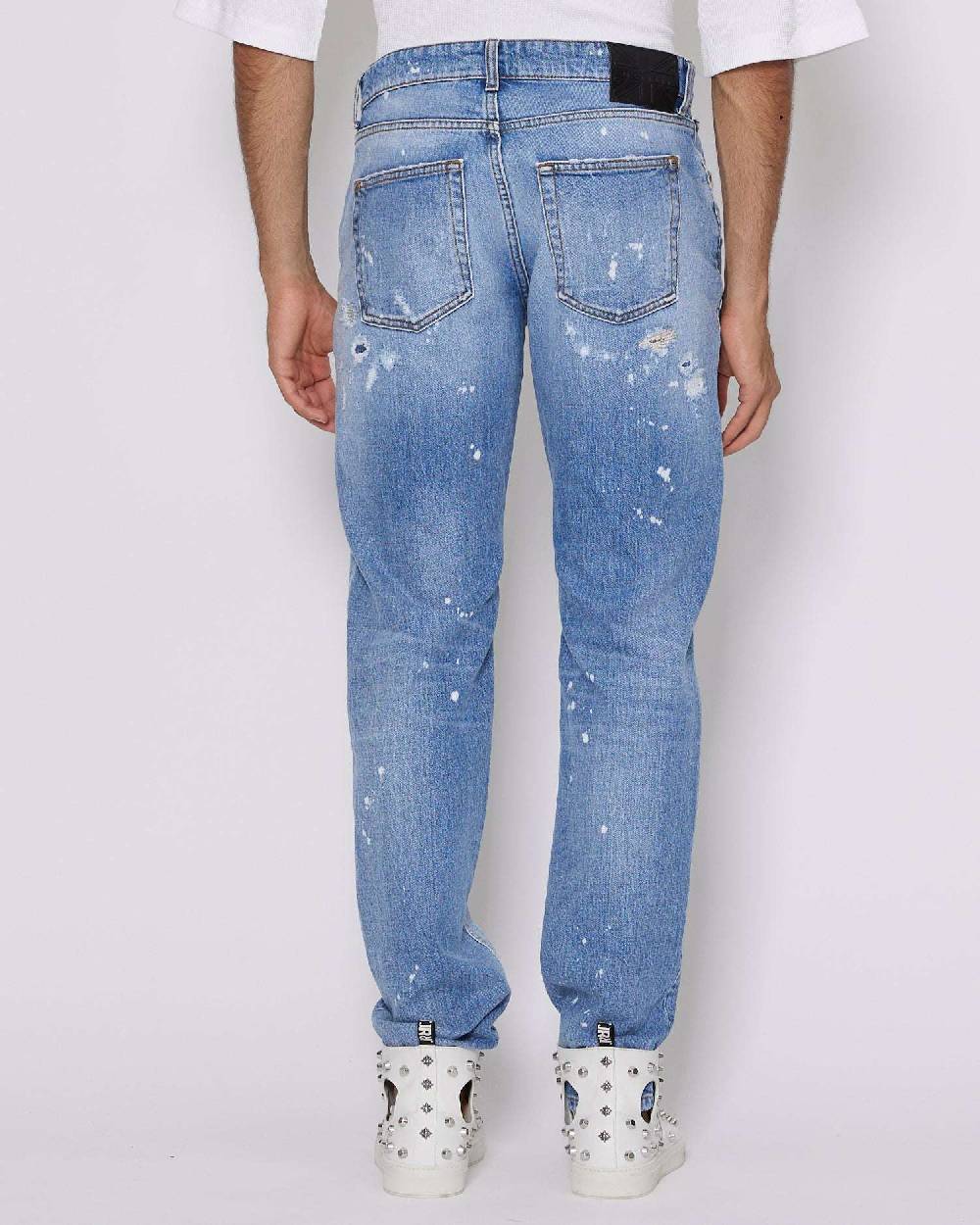 John Richmond Jeans slim con strappi sul davanti Super sconto