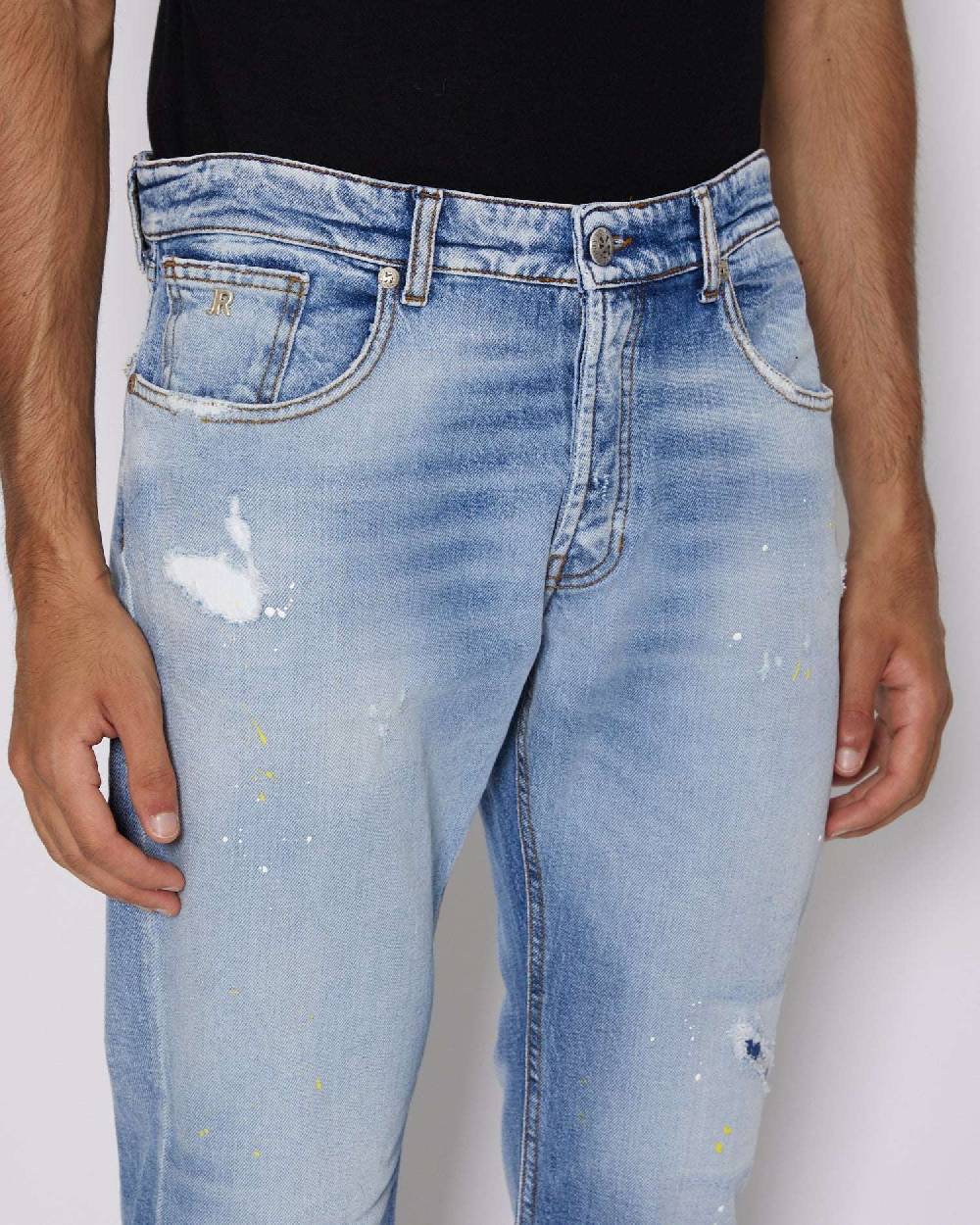 John Richmond Jeans slim con lacerazioni Enormi sconti