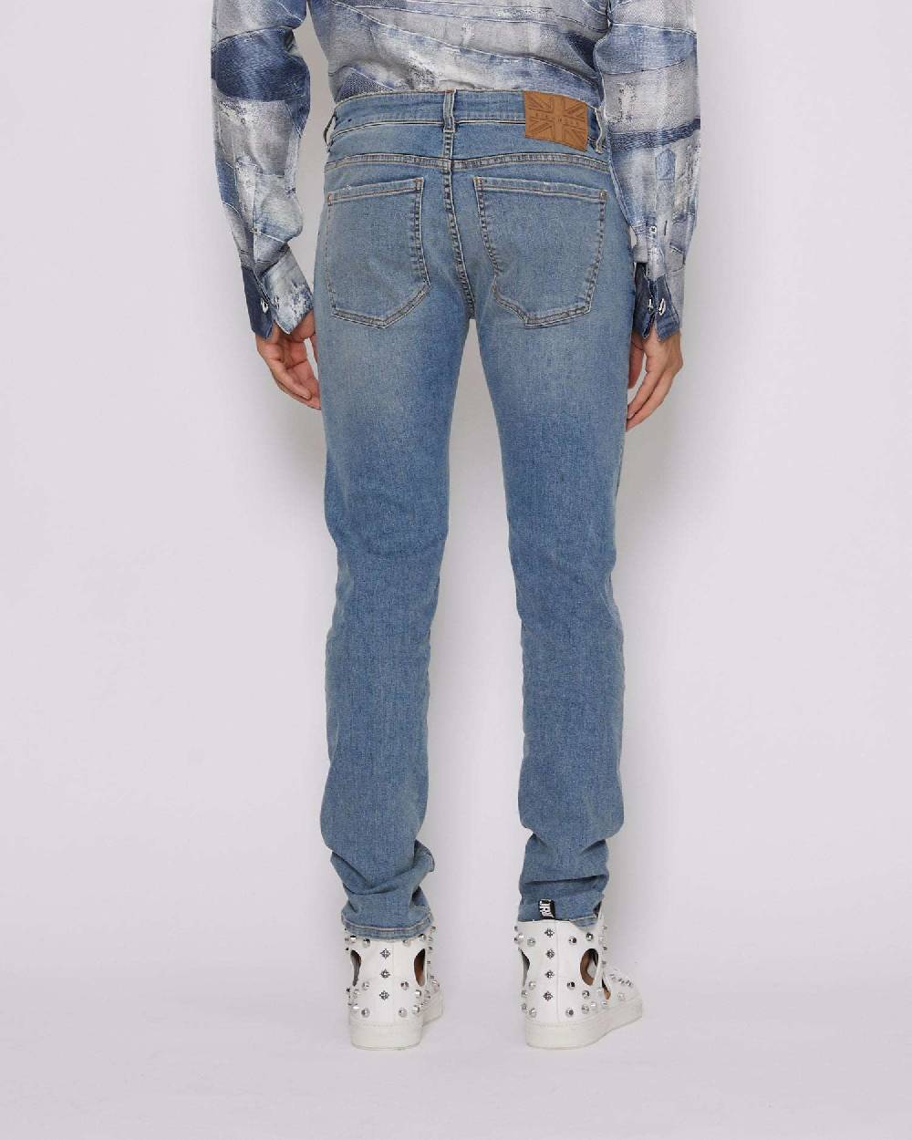 John Richmond Jeans slim con lavaggio effetto used 50% di sconto con spedizione gratuita