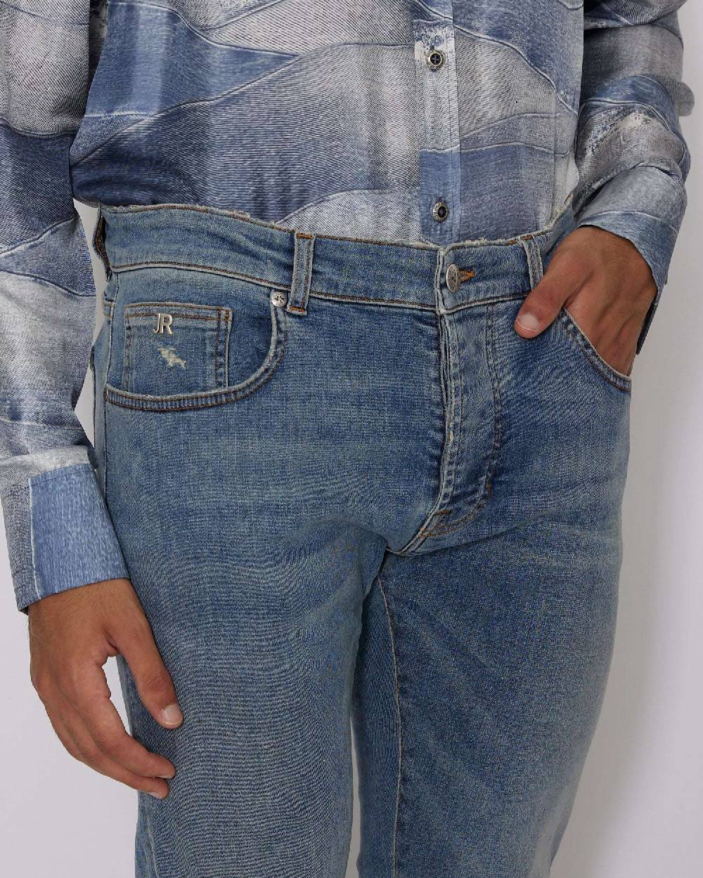 John Richmond Jeans slim con lavaggio effetto used 50% di sconto con spedizione gratuita