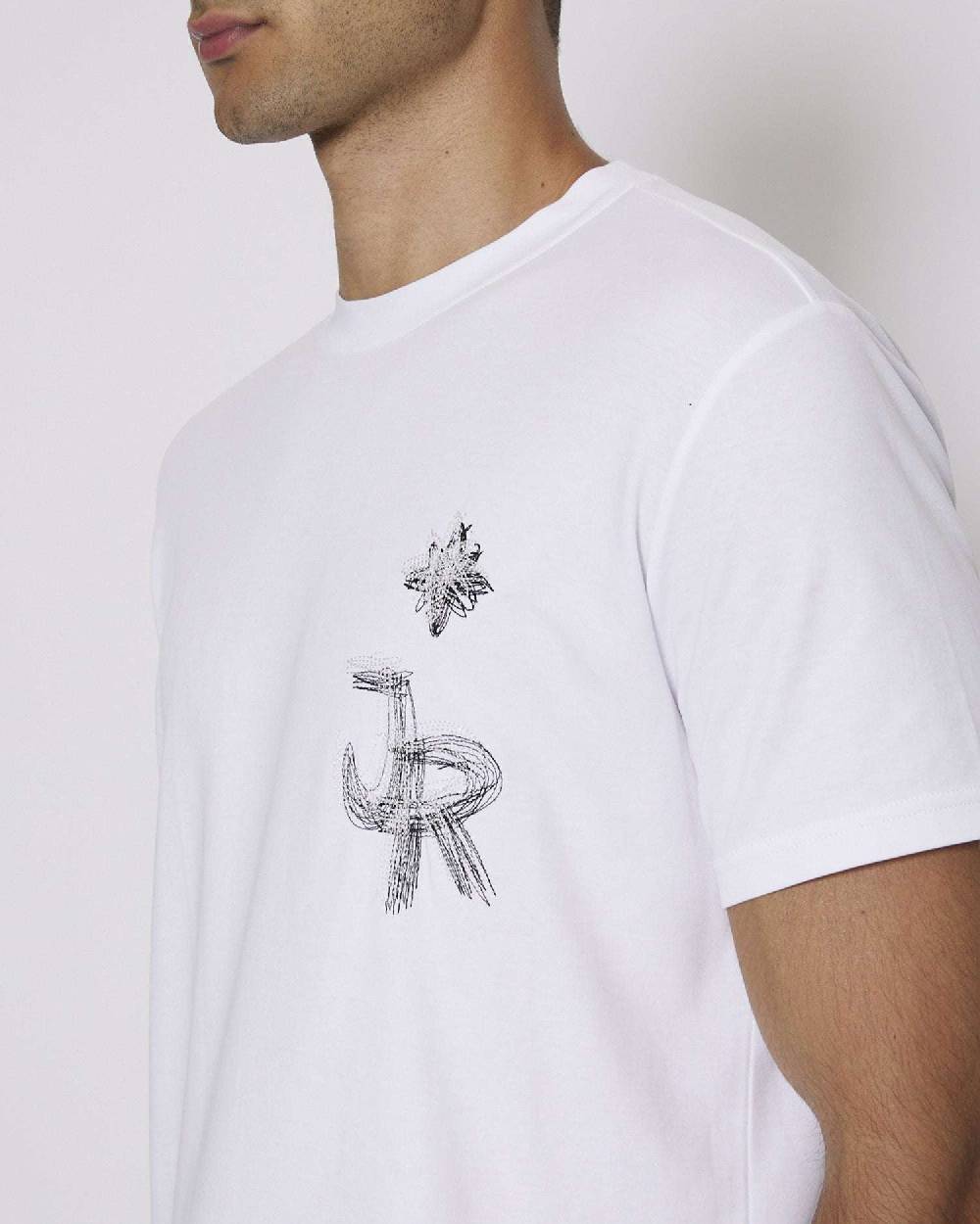 John Richmond T-shirt con logo JR sul davanti Officina