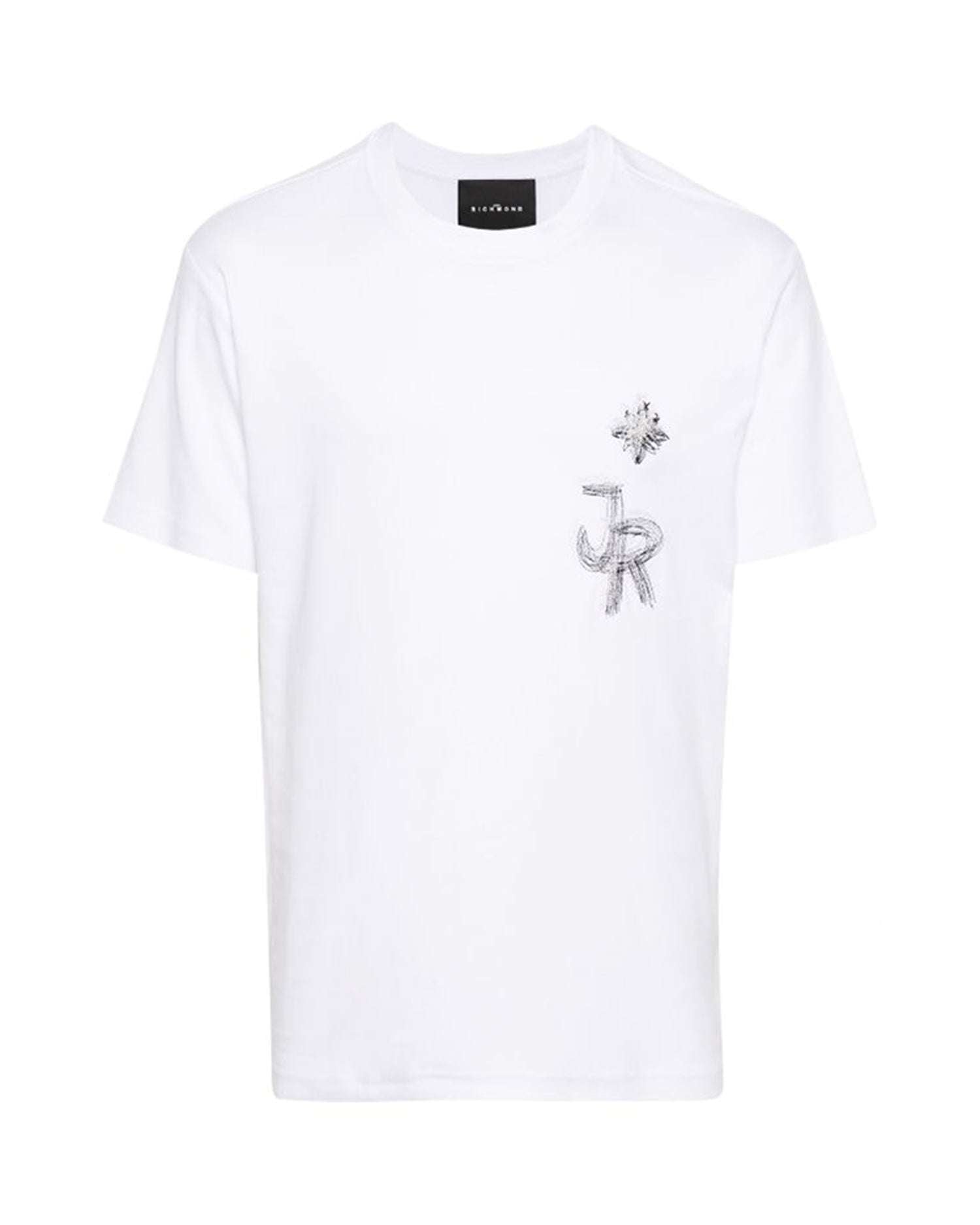 John Richmond T-shirt con logo JR sul davanti Officina