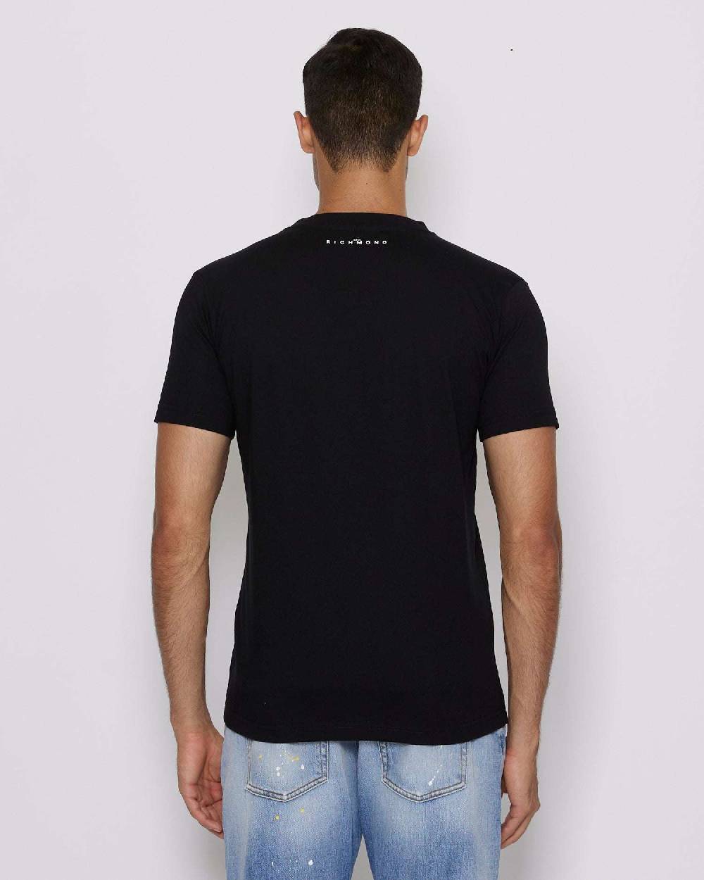 John Richmond T-shirt con logo sul davanti Esporta salva