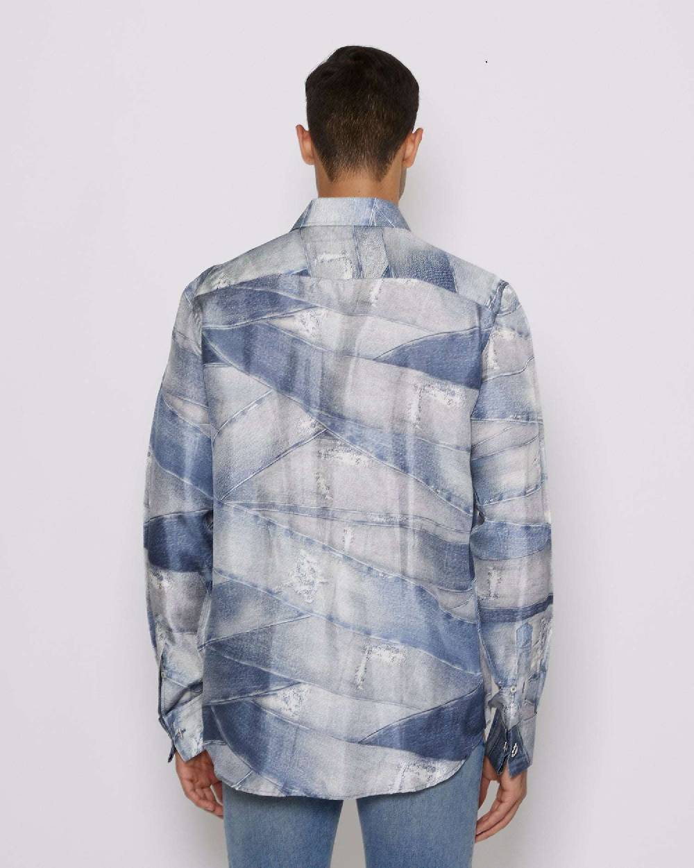 John Richmond Camicia con pattern tone sur tone Presa