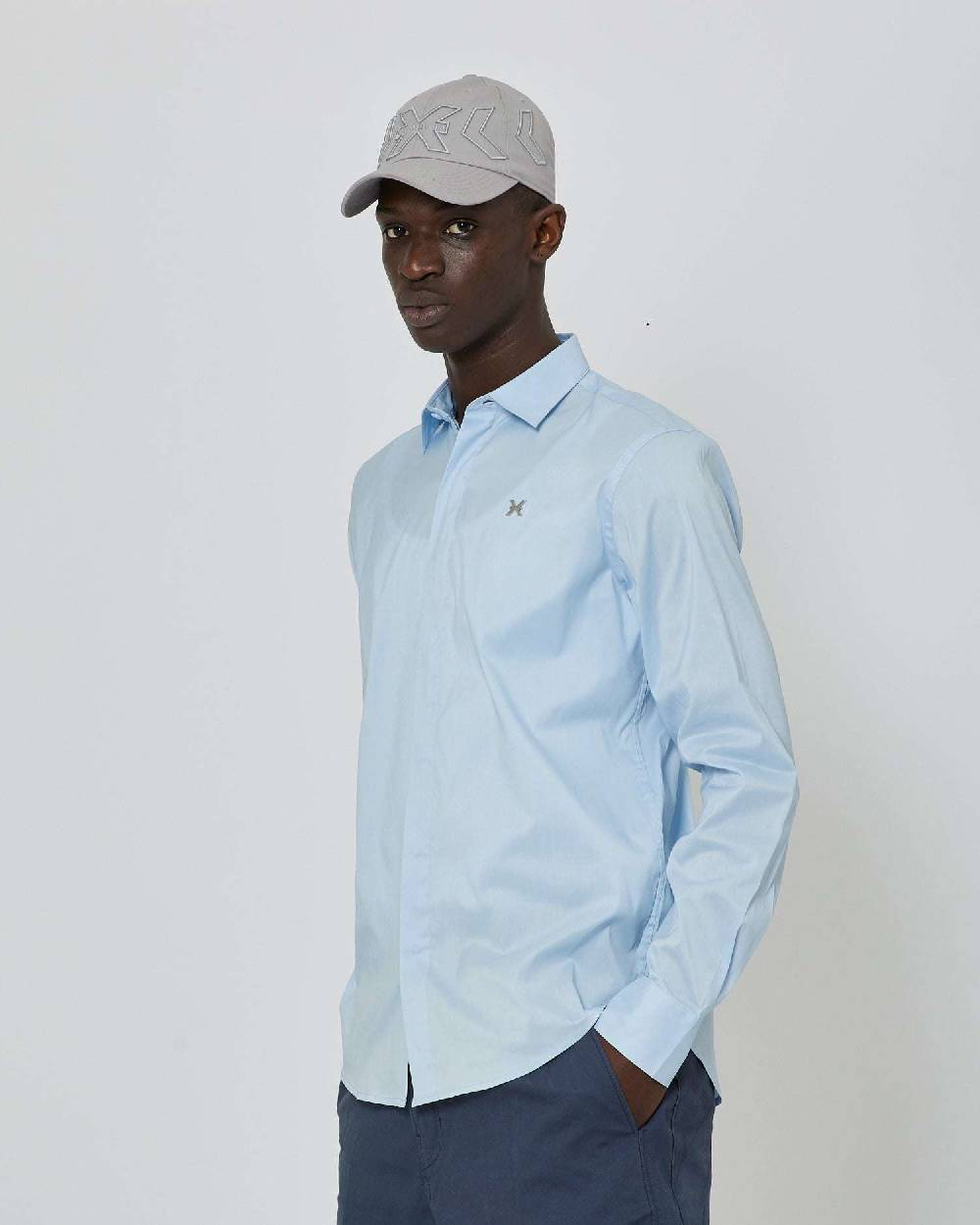 John Richmond Camicia con logo ricamato In Vendita