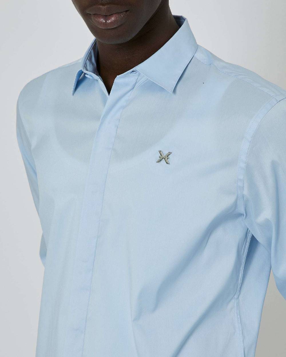 John Richmond Camicia con logo ricamato In Vendita