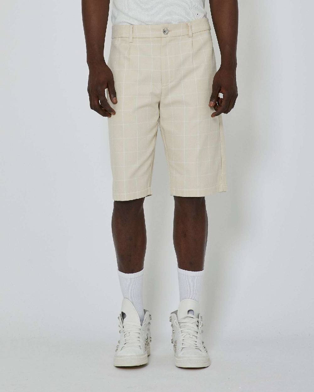 John Richmond Bermuda con pattern check Offerte