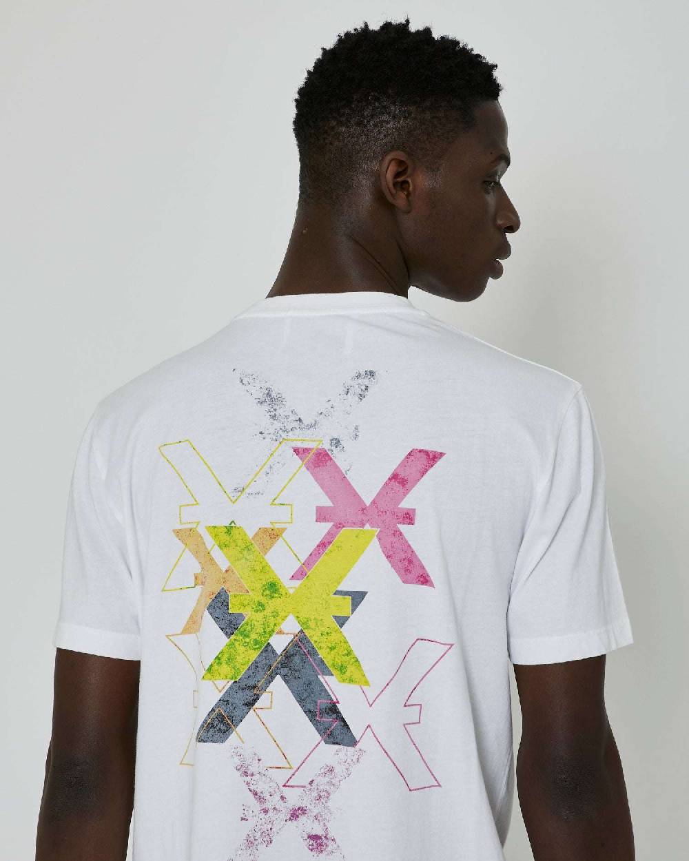 John Richmond T-shirt con stampa applicata sul retro Vendita Economica