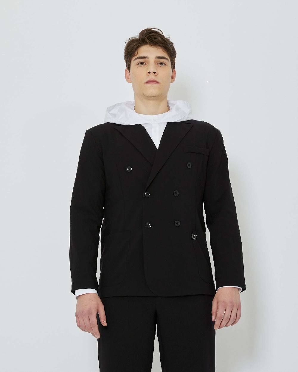 John Richmond Blazer doppiopetto con etichetta metallica logata Negozio