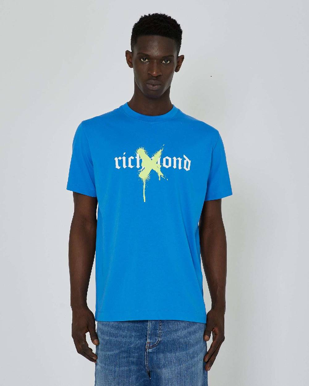 John Richmond T-shirt con grafica stampata sul davanti Comprare a buon mercato