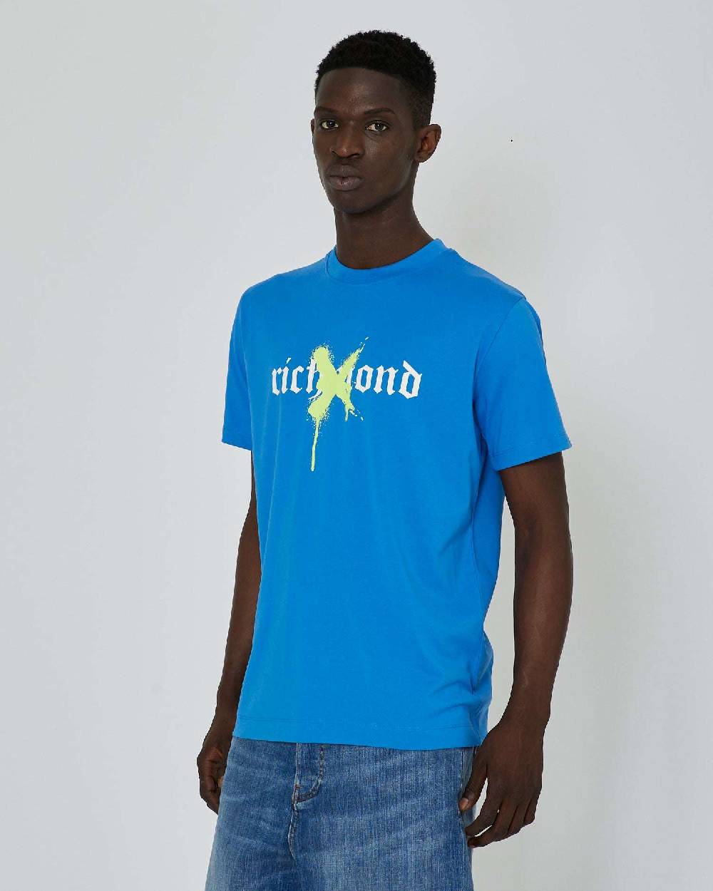 John Richmond T-shirt con grafica stampata sul davanti Comprare a buon mercato