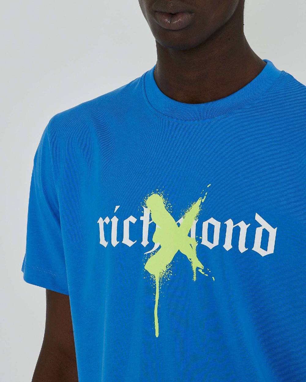 John Richmond T-shirt con grafica stampata sul davanti Comprare a buon mercato