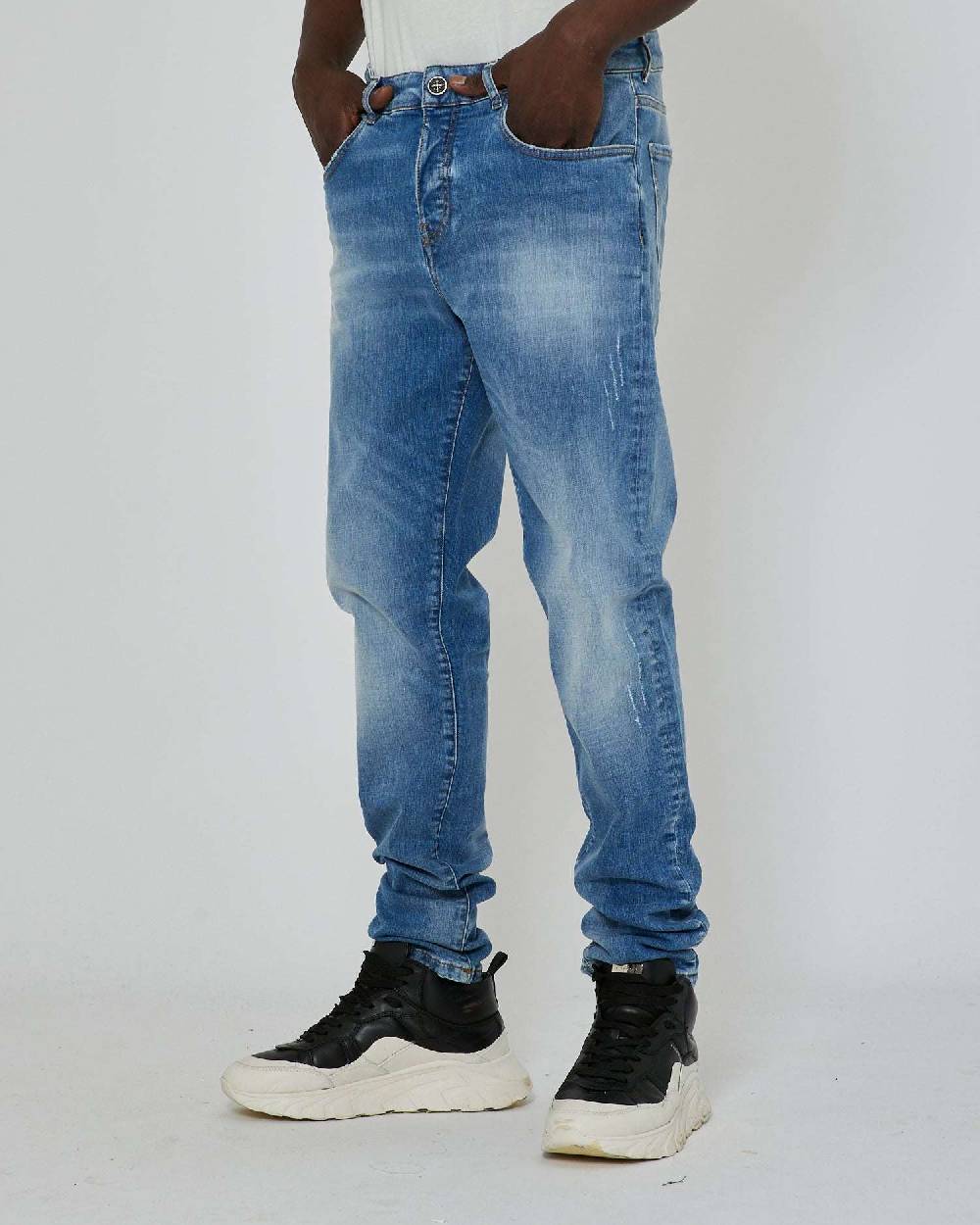 John Richmond Jeans slim con lavaggio bleaching Vendite stagionali