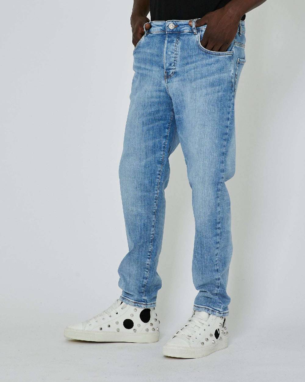 John Richmond Jeans slim lavaggio chiaro Offerta Pasqua