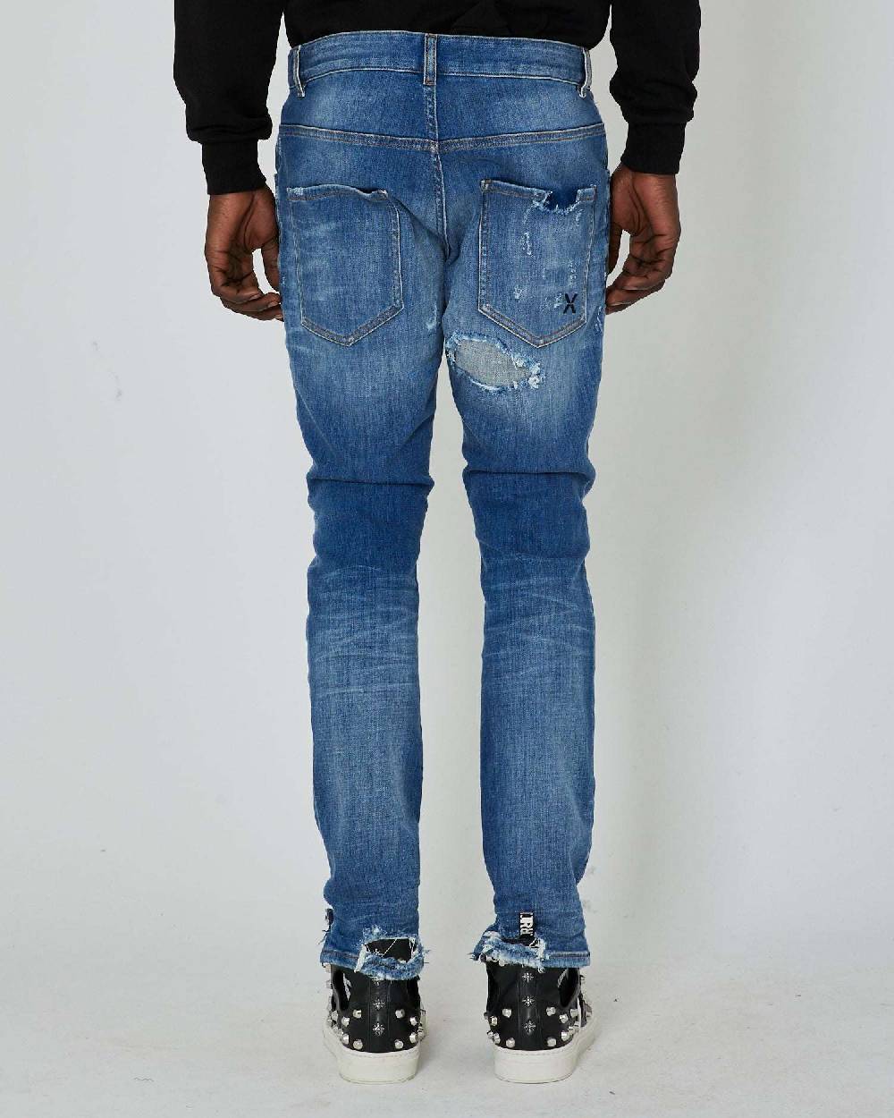 John Richmond Jeans slim con strappi sul davanti Offerta Giorno del Papà