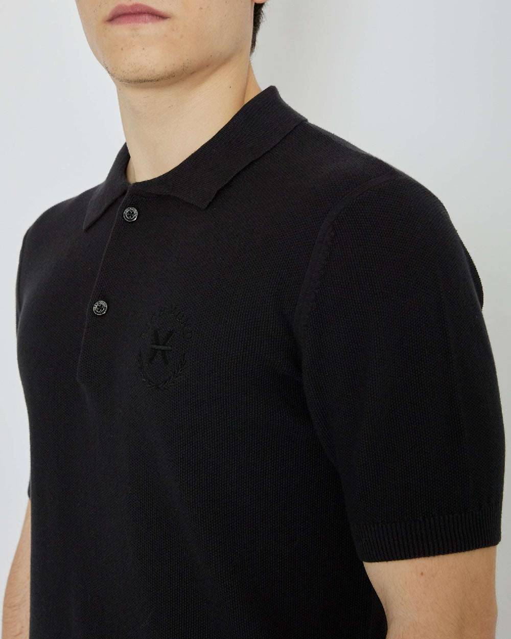 John Richmond Maglia a polo con logo ricamato sul davanti Smaltimento dello stoccaggio