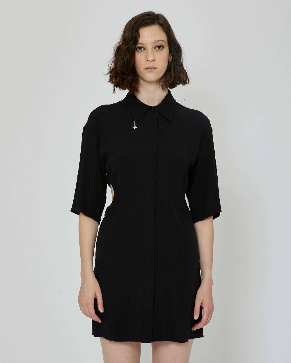 John Richmond Chemisier corto cut out Vendita calda