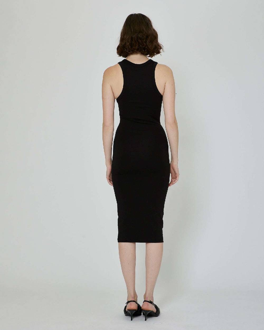 John Richmond Abito midi con logo frontale Offerta migliore