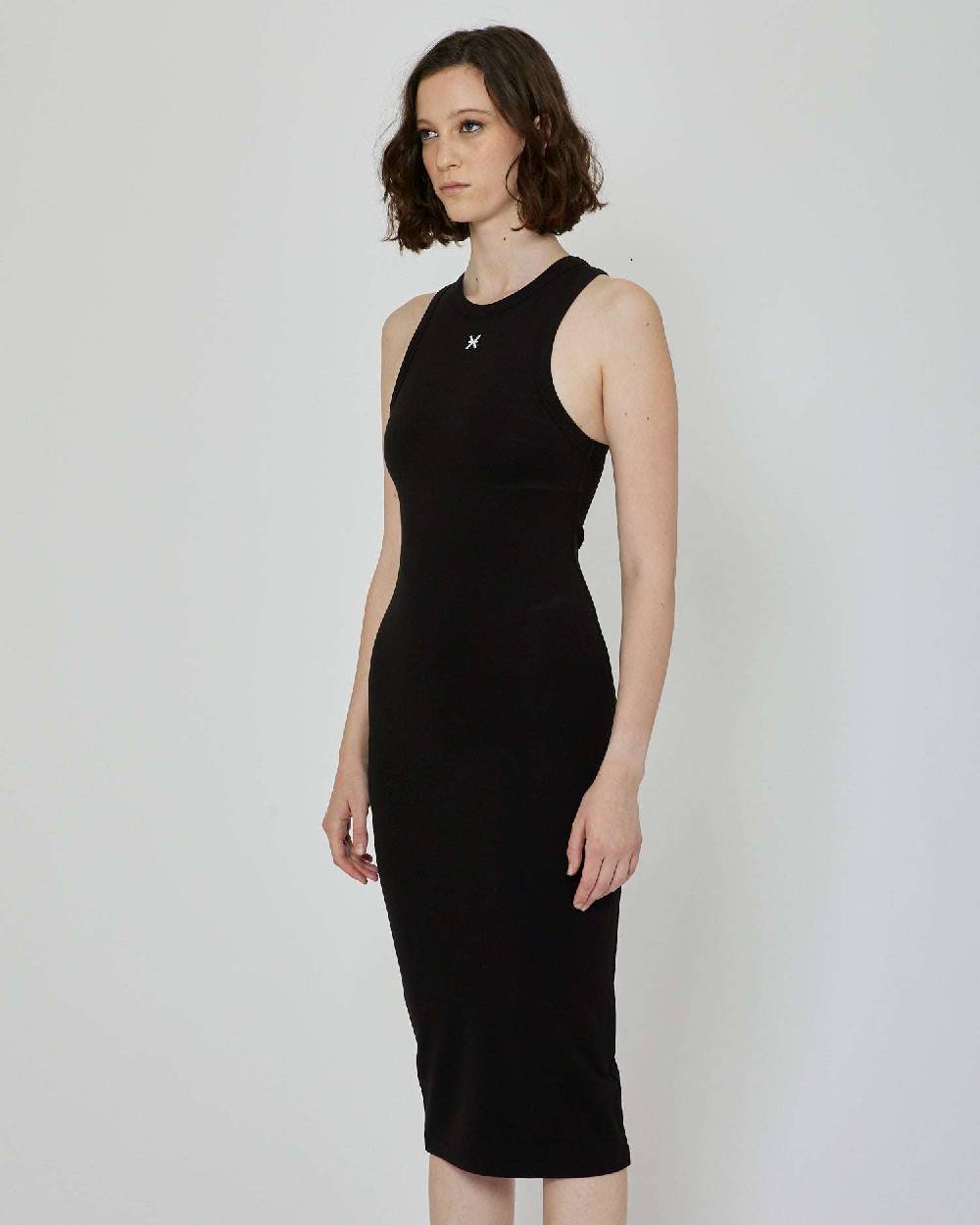 John Richmond Abito midi con logo frontale Offerta migliore