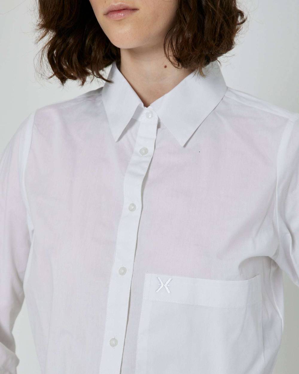 John Richmond Camicia crop con tasca sul davanti e logo ricamato Online Outlet