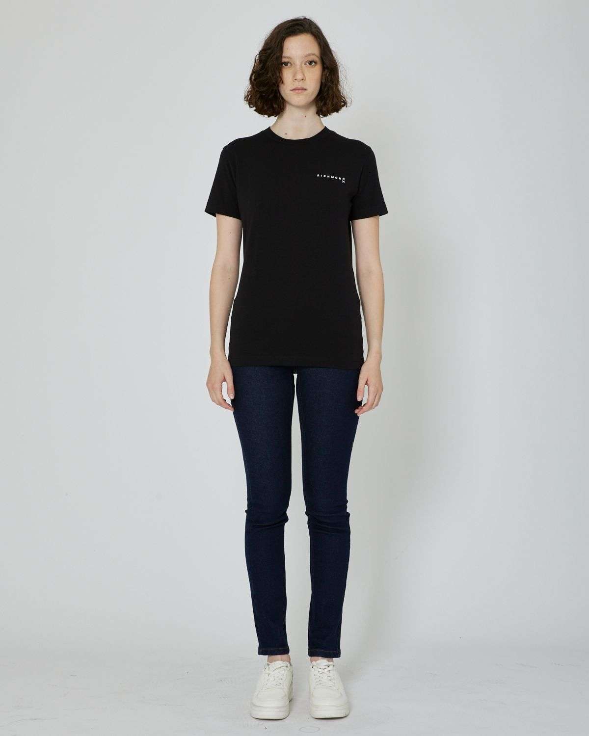 John Richmond T-shirt con logo a contrasto sul davanti Offerte stagionali