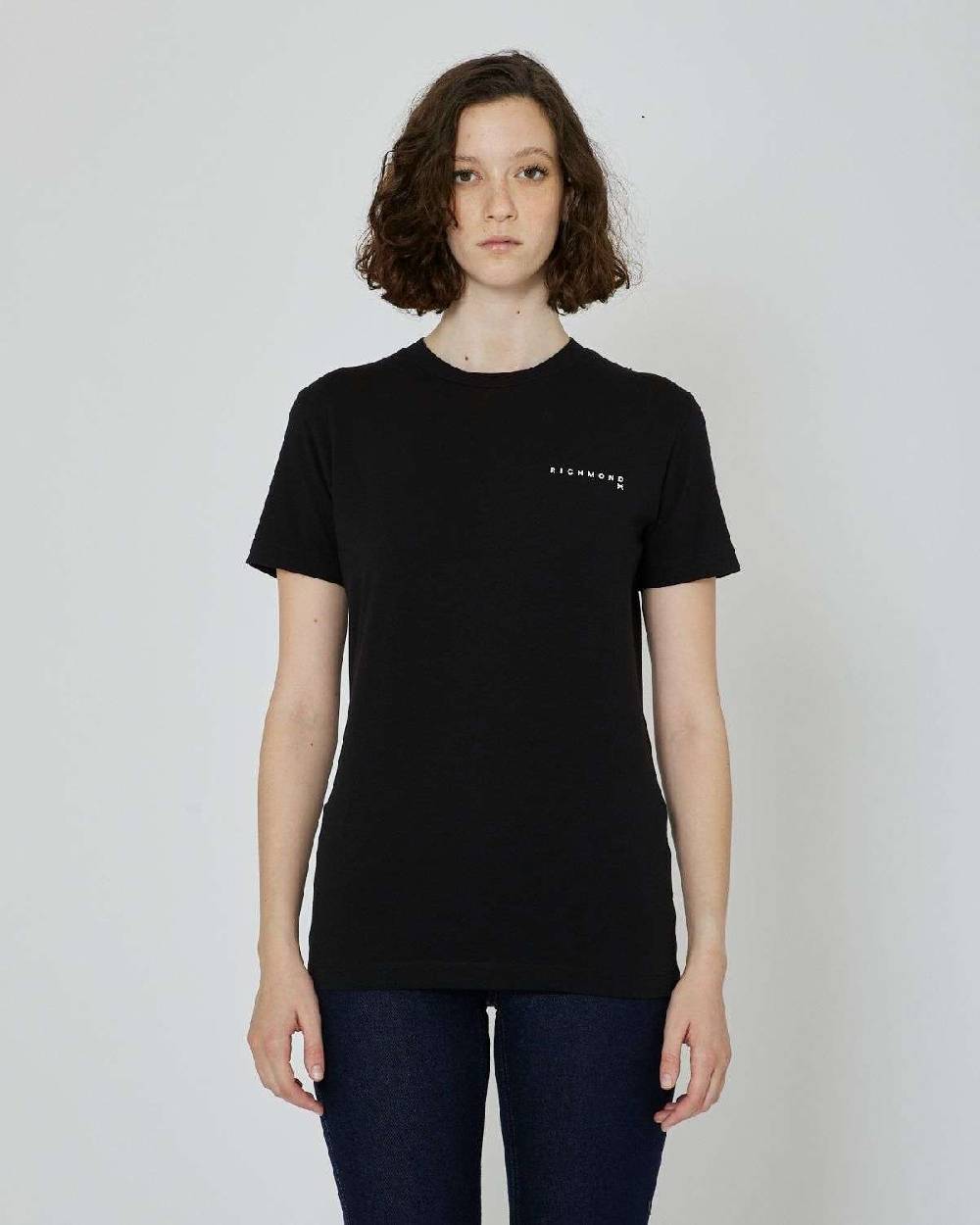 John Richmond T-shirt con logo a contrasto sul davanti Offerte stagionali