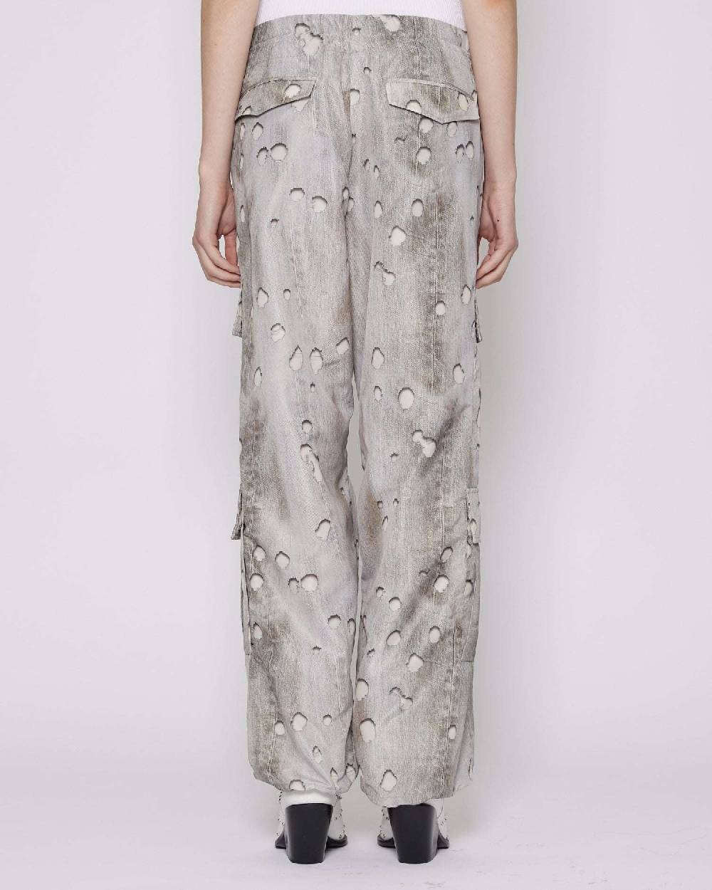 John Richmond Pantaloni regular con pattern Fino Al -60%