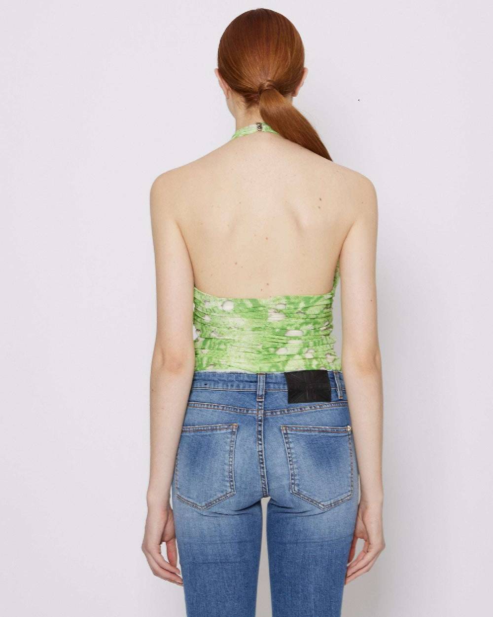 John Richmond Top incrociato con pattern Convenienza