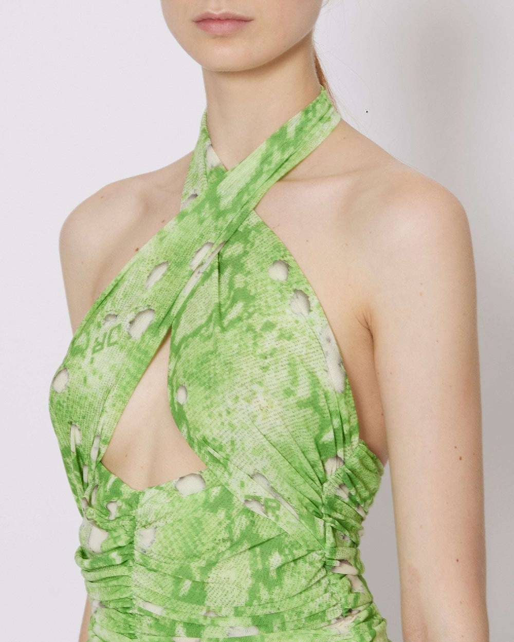 John Richmond Top incrociato con pattern Convenienza